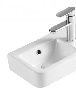 Kúpeľňa HOPA - Umývadielko PICCOLO 37,5 × 24,5 × 13,5 cm - Spôsob vykonania - Pravé OLKLT10100R