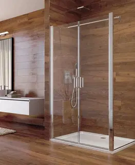 Sprchovacie kúty MEREO - Sprchový kút, Lima, obdĺžnik, 120x80x190 cm, chróm ALU, sklo Číre CK87533K
