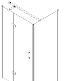 Sprchové dvere GELCO - Legro štvorcová sprchová zástena 1200x1200 L/P varianta GL1112GL5612