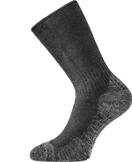 Štucne a ponožky Ponožky Lasting WSM-909 čierne vlnené L (42-45)