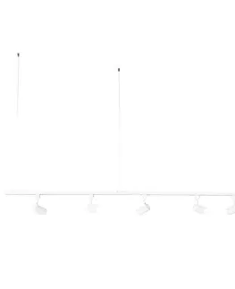 Kolajnicove svietidla Moderný 1-fázový systém závesných koľajníc biely s 5 bodmi - Jeana