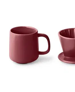 Coffee & Tea Sets Hrnček na kávu s filtrom, vínový