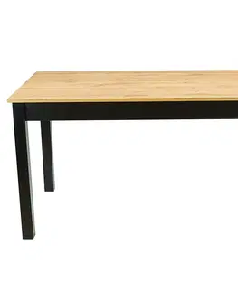 Jedálenské stoly Rozkladací stôl St30 Jarek 160/200x80cm dub wotan nohy cierne
