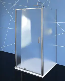 Sprchovacie kúty POLYSAN - EASY LINE sprchový kout tri steny 800-900x800, pivot dvere L/P varianta, sklo Brick EL1638EL3238EL3238