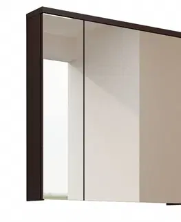 Kúpeľňový nábytok Skrinka so zrkadlom, wenge, MASON WE14