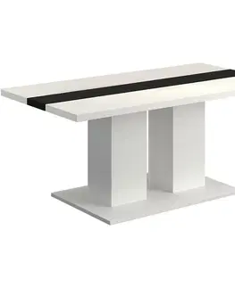 Konferenčné stolíky s úložným priestorom Konferenčný stolík Boston Biely/čierna