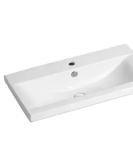 Kúpeľňový nábytok MEREO - Vigo, kúpeľňová skrinka s keramickým umývadlom 81 cm, biela CN312
