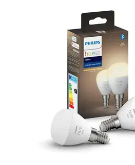 LED osvetlenie Philips SADA 2x LED Stmievateľná žiarovka Philips Hue WHITE P45 E14/5,5W/230V 2700K 