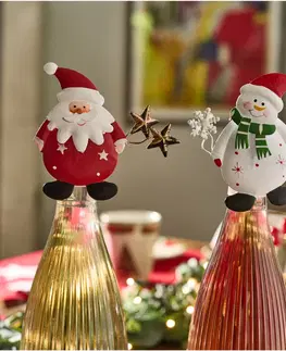 Drobné dekorácie a doplnky Dekorácia na fľaše "Santa Claus"