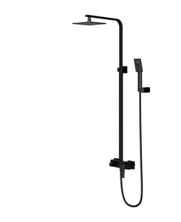 Sprchy a sprchové panely OMNIRES - PARMA sprchový stĺp čierna mat /BLM/ PM7444BL
