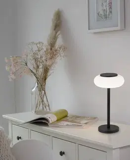 SmartHome stolové lampy Q-Smart-Home Paul Neuhaus Q-ETIENNE stolová LED lampa, čierna