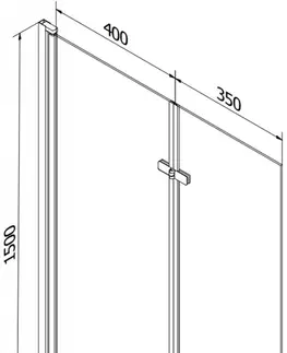 Sprchové dvere MEXEN/S - Cube obdĺžniková vaňa 170 x 80 cm s panelom + vaňová zástena 80 cm, transparent, chróm 550517080X9208020100