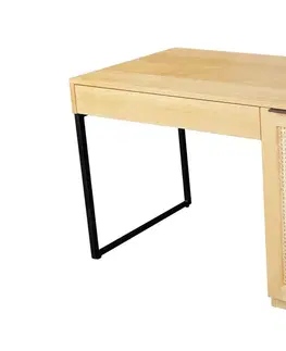 Písacie stoly LuxD Dizajnový písací stôl Pacari 120 cm dub