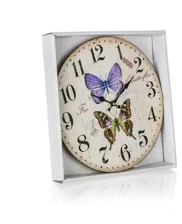 Hodiny Nástenné hodiny Butterflies, pr. 34 cm