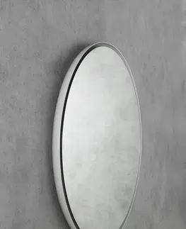 Kúpeľňa SAPHO - FLOAT LED podsvietené zrkadlo, ø 740, biela 22574