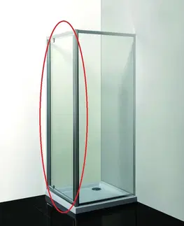 Sprchovacie kúty HOPA - Sprchové dvere do niky SMART - alarm - Farba rámu zásteny - Hliník chróm, Rozmer A - 90, Smer zatváranie - Univerzálny Ľavé / Pravé, Výplň - Grape bezpečnostné sklo - 6 mm OLBALA90CGBV
