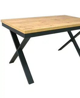 Jedálenské stoly Rozkladací stôl St-978 160/220x90cm dub wotan