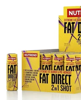 Komplexné spaľovače Fat Direct Shot (spaľovač plus pumpa) - Nutrend 20 x 60 ml.