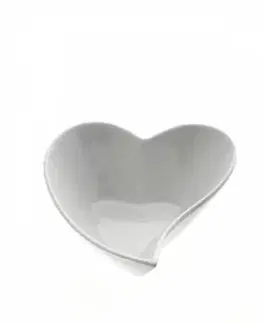 Misy a misky Kinekus Miska servírovacia porcelánová HEART 13x11x5,5cm