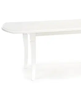 Jedálenské stoly HALMAR Fryderyk 160/240 rozkladací jedálenský stôl biela