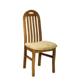 Jedálenské stoličky PYKA Owal 2 jedálenská stolička drevo D3 / béžový vzor