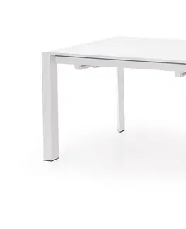 Jedálenské stoly HALMAR Stanford XL rozkladací jedálenský stôl biely lesk