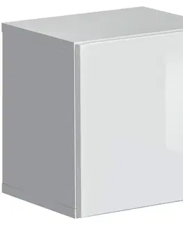 Vitríny v podkrovnom štýle Závesná skrinka Switch SW 5 biely