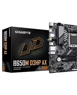 Grafické karty Gigabyte B650M D3HP AX Základná doska, AMD B650, AM5, 4xDDR5, mATX B650M D3HP AX