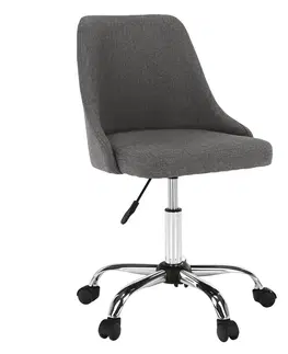Kancelárske kreslá Kancelárska stolička, sivá/chróm, EDIZ