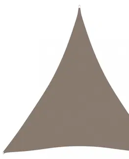 Stínící textilie Tieniaca plachta trojuholníková 5 x 5 x 5 m oxfordská látka Dekorhome Tehlová