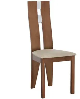 Jedálenské stoličky KONDELA Bona New jedálenská stolička čerešňa / béžová