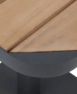 Stolčeky DEOKORK Hliníkový stôl CAPRI 70x70 cm (antracit)