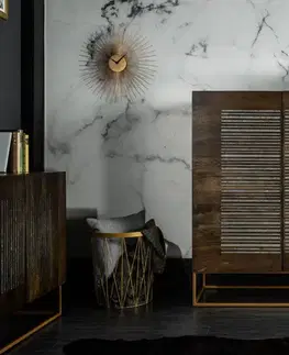 Komody LuxD Dizajnová komoda Armani, 100 cm, mango / achát