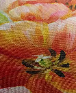 Obrazy kvetov Obraz červené tulipány vo vintage prevedení