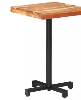 Barové stoličky Bistro stôl na kolieskach Dekorhome 70x70x75 cm