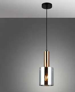 Moderné lampy do obývačky Luster Sardo PND-5581-1-BRO+SG LW1