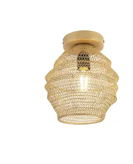 Stropne svietidla Orientálna stropná lampa zlatá - Nidum Bene