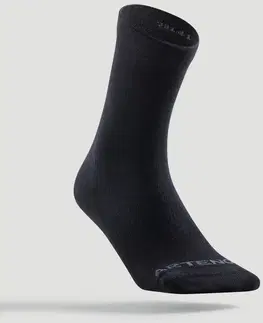bedminton Športové ponožky RS 160 vysoké 3 páry čierne