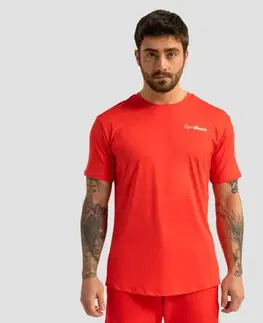 Tričká GymBeam Pánske športové tričko Limitless Hot Red  LL