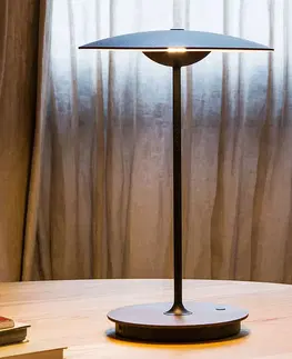 Stolové lampy Marset MARSET Ginger stolová LED lampa drevo, wenge/biela