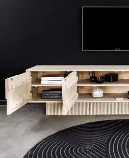 TV stolíky LuxD Dizajnový TV stolík Movement 200 cm mango