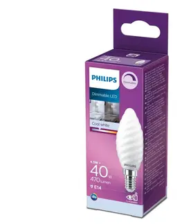 LED osvetlenie Philips LED Stmievateľná žiarovka Philips E14/4,5W/230V 4000K 