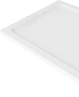 Vane MEXEN/S - Flat sprchová vanička obdĺžniková slim 80 x 70, biela + čierny sifón 40107080B