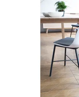 Stoličky - moderné Furniria 24060 Dizajnová stolička Jeffery biela