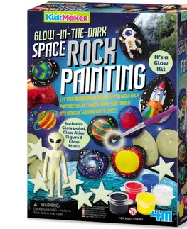 Kreatívne a výtvarné hračky MAC TOYS - Maľovanie na kamene vesmír, v tme svieti