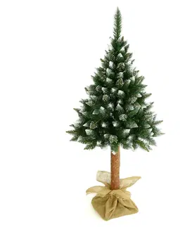 Vianočné stromčeky NABBI Christee 7 vianočný stromček na pni 180 cm zelená / biela