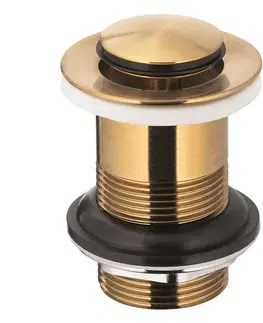 Vypúšťacie ventily Odtok klik-kliak malý gold