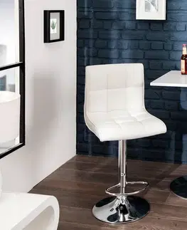 Barové stoličky LuxD Dizajnová barová stolička Modern White