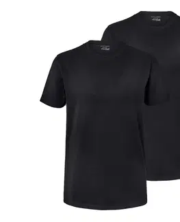 Shirts & Tops Tričká s okrúhlym výstrihom, 2 ks, čierne