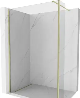 Sprchové dvere MEXEN/S - Kyoto Sprchová zástena WALK-IN 180 x 40 cm, transparent, zlatá 800-180-212-50-00-040